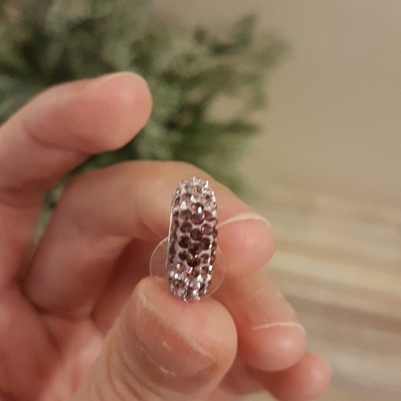 2/$20 Purple Crystal Earrings - Picture 6 of 6